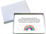 Rainbow Sent Across The Miles Metal Wallet Card