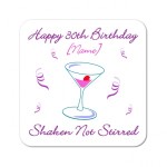 Shaken Not Stirred Personalised Coaster