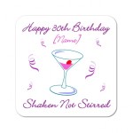 Shaken Not Stirred Personalised Coaster