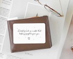 A Best Friend Is A Sister That Destiny Forgot To Give You Sentimental Quote Metal Wallet Card