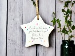 Friends Are Like Stars You Don't Have To See Them To Know They Are There Ceramic Ornament Gift