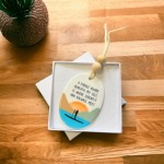 Paddleboarding Ceramic Gift Ornament With Poem