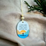 Paddleboarding Ceramic Gift Ornament With Poem