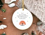 Personalised Paddleboarding Sunset Ceramic Ornament