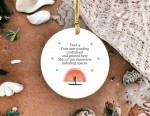 Personalised Paddleboarding Sunset Ceramic Ornament