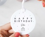 Personalised Happy Birthday Ceramic Keepsake Ornament
