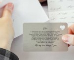 Personalised To My Daughter Sentimental Poem Metal Wallet Card