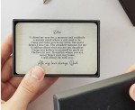 Personalised To My Daughter Sentimental Poem Metal Wallet Card