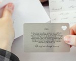 Personalised To My Granddaughter Sentimental Poem Metal Wallet Card