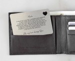 Personalised To My Grandson Sentimental Poem Metal Wallet Card