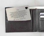 Personalised To My Son Sentimental Poem Metal Wallet Card