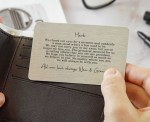 Personalised To Our Grandson Sentimental Poem Metal Wallet Card