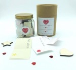 Reasons Why I Love You / Memories / Date Night Ideas Notes DIY Glass Jar Kit Gift Boxed - Customise Yourself To Make A Unique Personalised Gift For Your Loved One or Bestie - Red Theme
