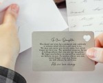 To Our Daughter Sentimental Poem Metal Wallet Card