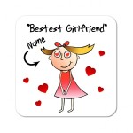 Personalised Girlfriend \ Wife Coaster