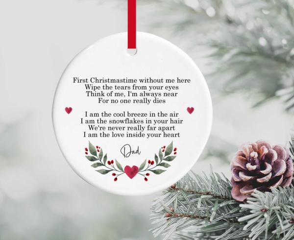 Christmas 2022 Ceramic Bauble Ceramic Christmas Tree Decoration