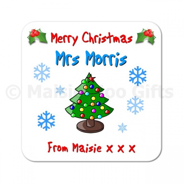 Coaster Christmas 2022 Personalised Christmas Teacher Coaster | Teacher Thank You Gift | Christmas  Gift Coaster | Personalised Coaster - Maisiemoogifts.co.uk