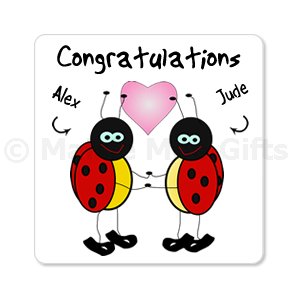 Personalised Congratulations Ladybird Magnet