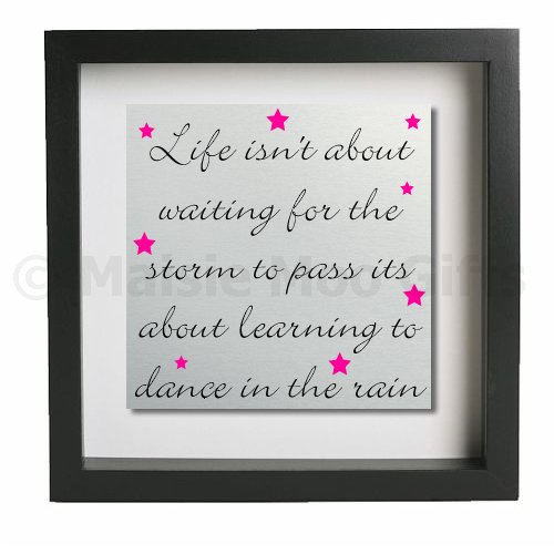dance in the rain metal wall art personalised gift personalised