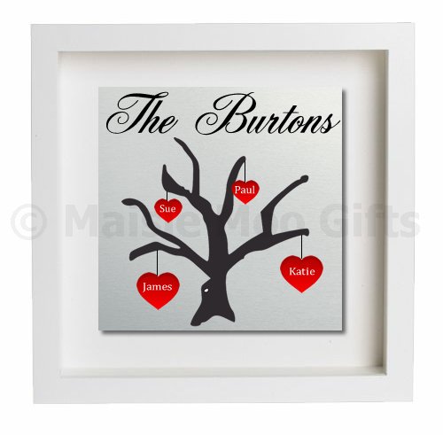 personalised family tree metal wall art personalised christmas tree shop placemats