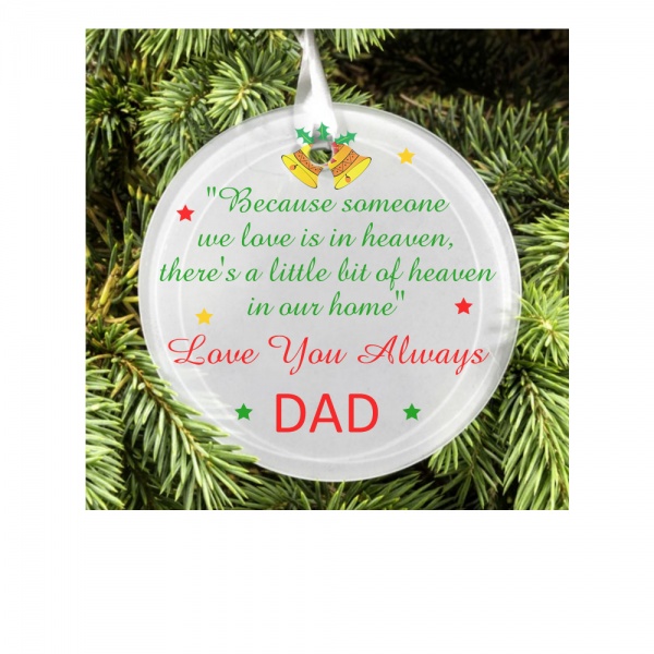 Personalised Christmas Tree Decoration Christmas Tree Memorial
