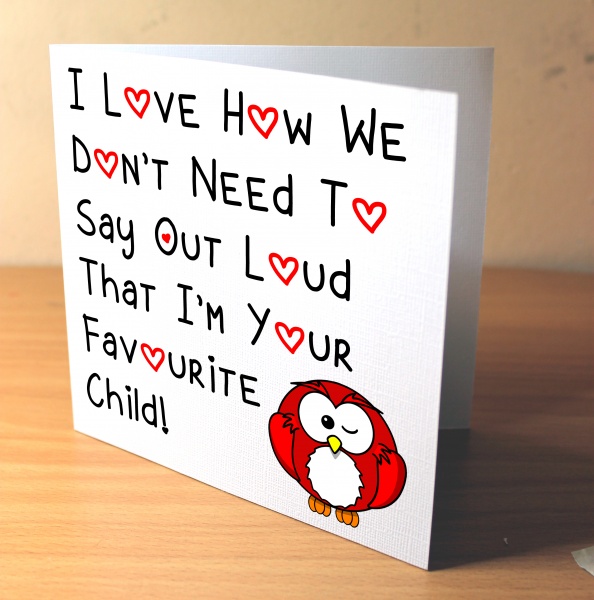 mothers day card red owl card dad greeting card fathers day