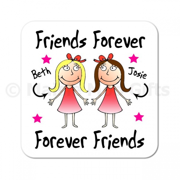 Personalised Friends Forever Coaster