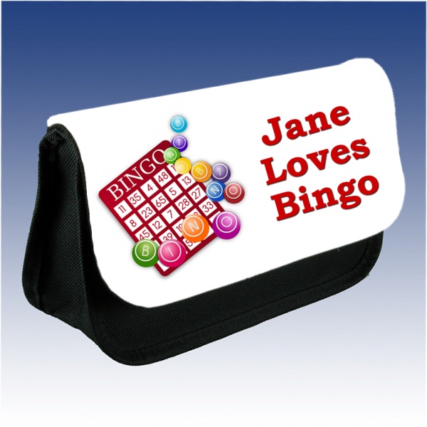 personalised bingo pencil case