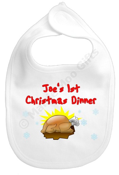 personalised christmas bibs