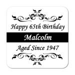 Aged Since.. Personalised Birthday Coaster
