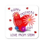 Worlds Greatest Mum ~ Happy Mothers Day Personalised Coaster