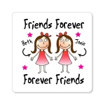 Friends Forever Personalised Fridge Magnet