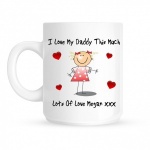 Personalised I Love My .... This Much Mug (One Child)